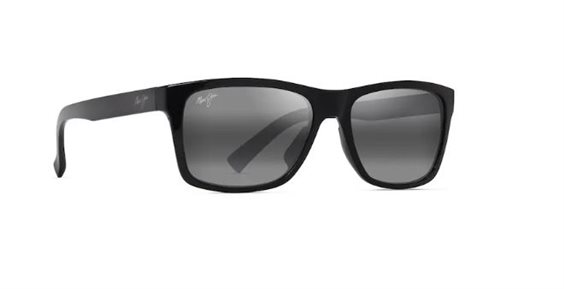 Sunglasses Maui Jim Man KOWELOGREY KOWELO SHINY BLACK - KOWELOGREY KOWELO SHINY BLACK